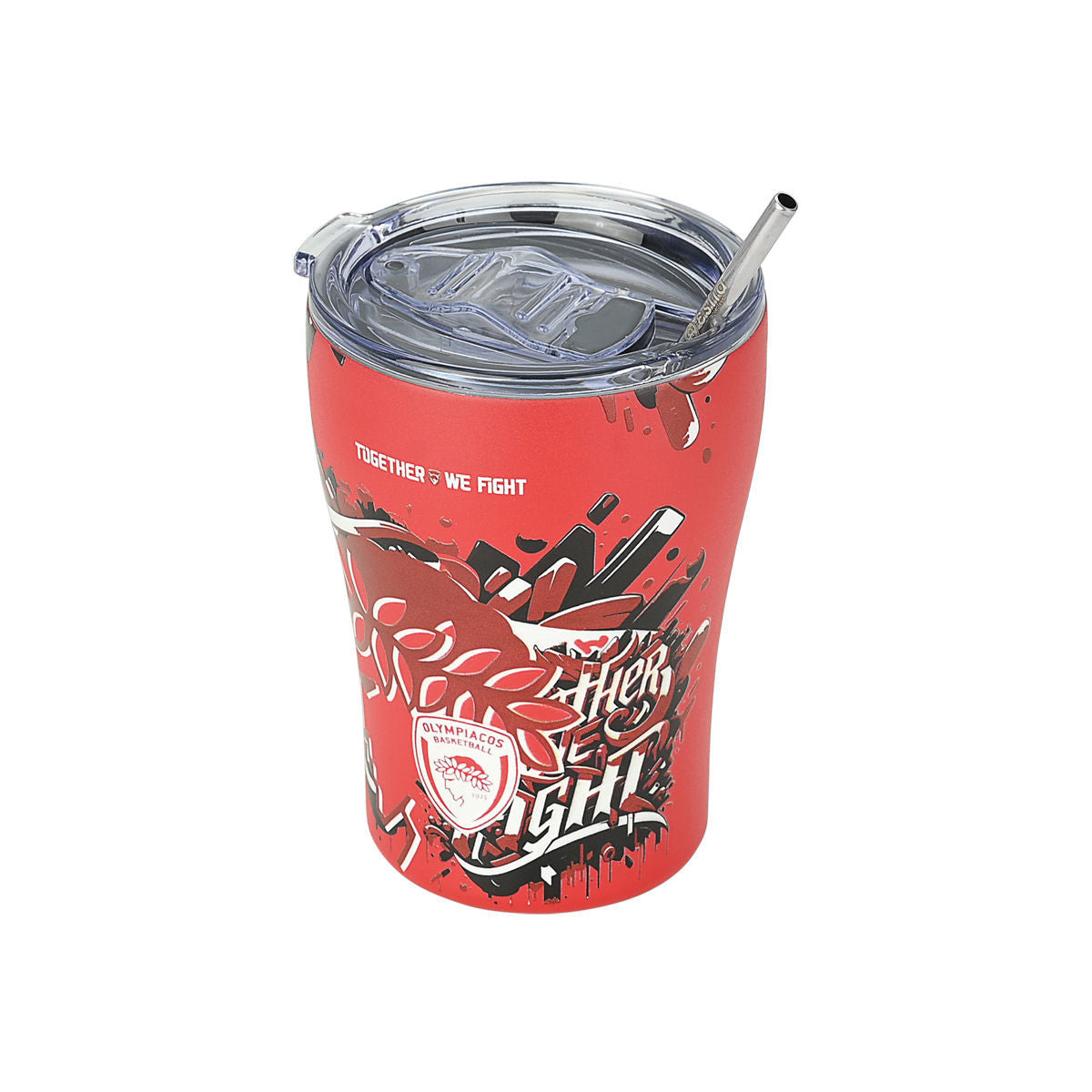 Mug à café Thermos Édition Olympiacos BC Ensemble, nous combattons 350 ml