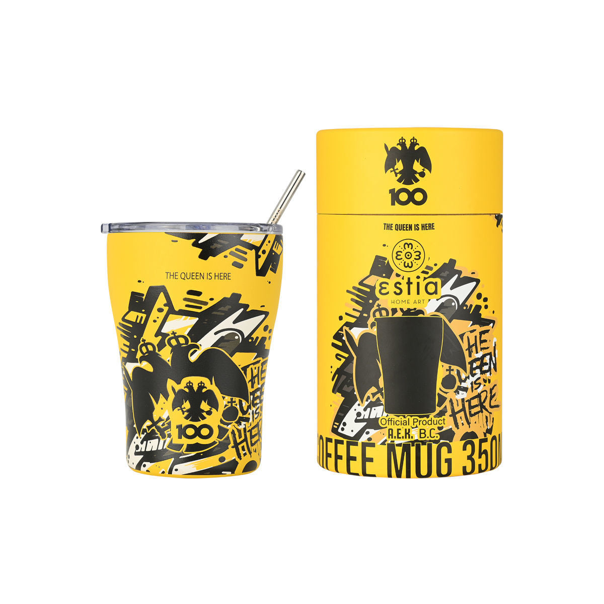 Mug isotherme AEK BC Édition La Reine est là 350 ml