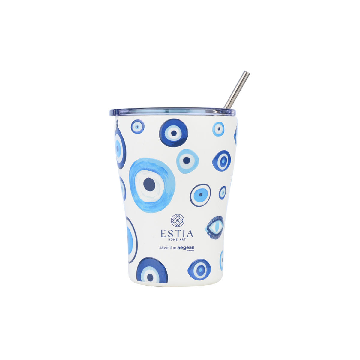 Mug Thermos Sauvez la mer Égée 350 ml Oeil Grec